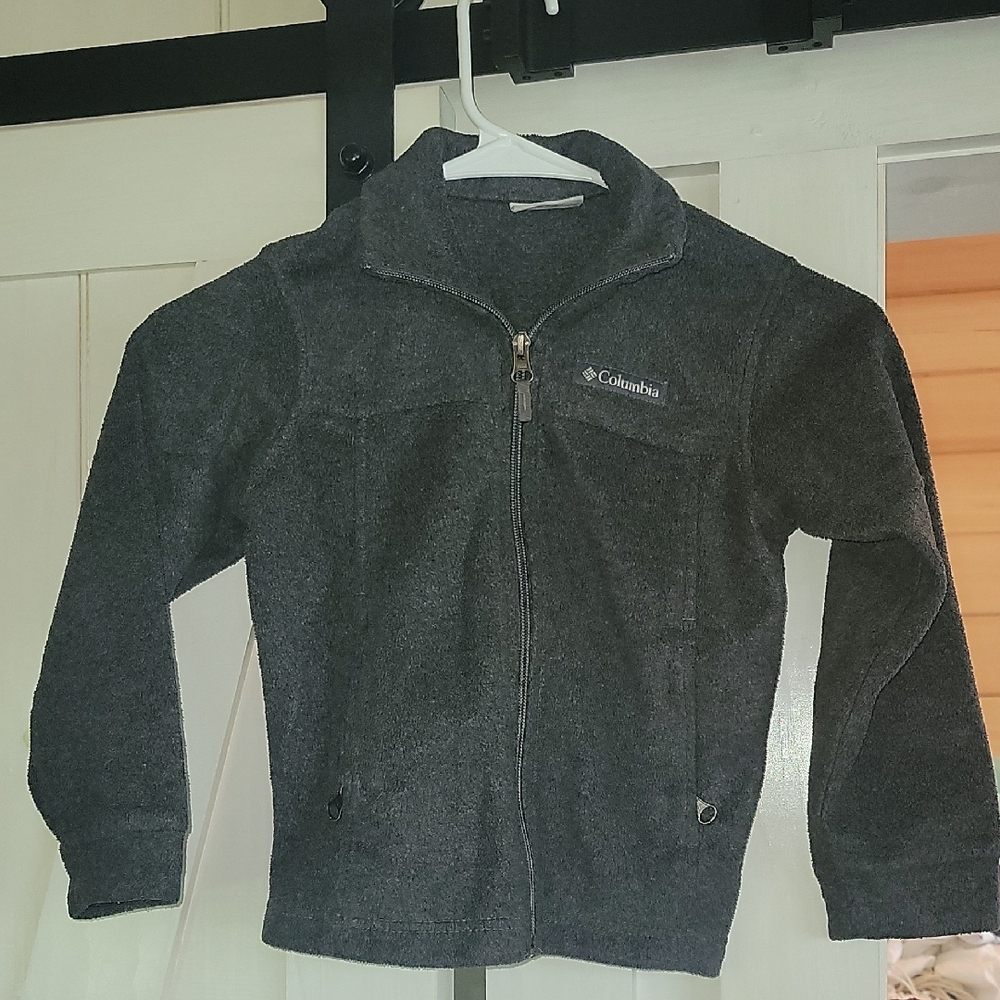 Columbia Charcoal Full-Zip Fleece Jacket
